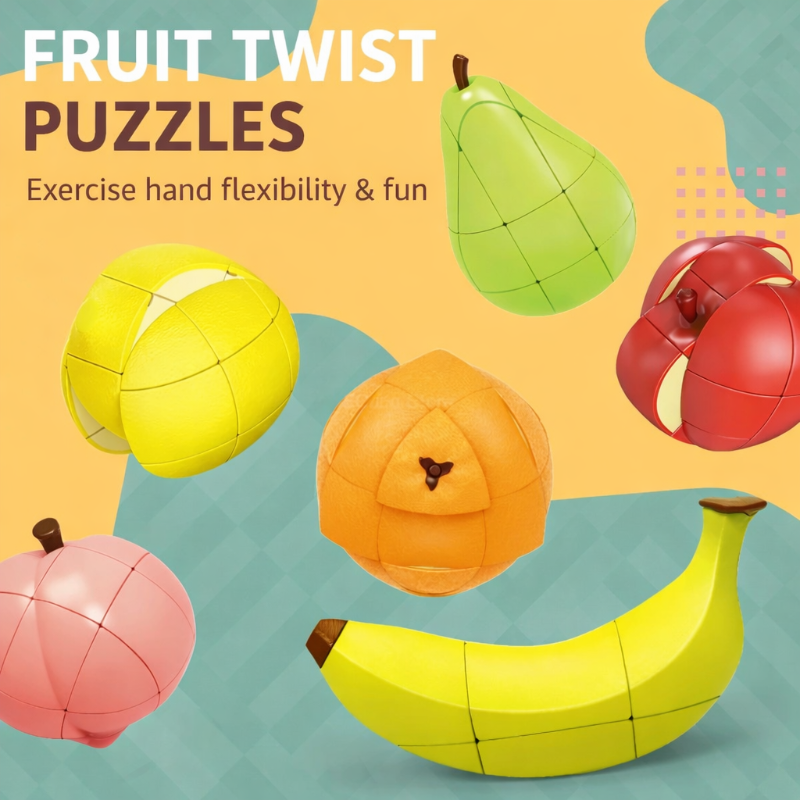 FruitCube – Värikäs ja haastava – Montessori-hedelmäpalapeli