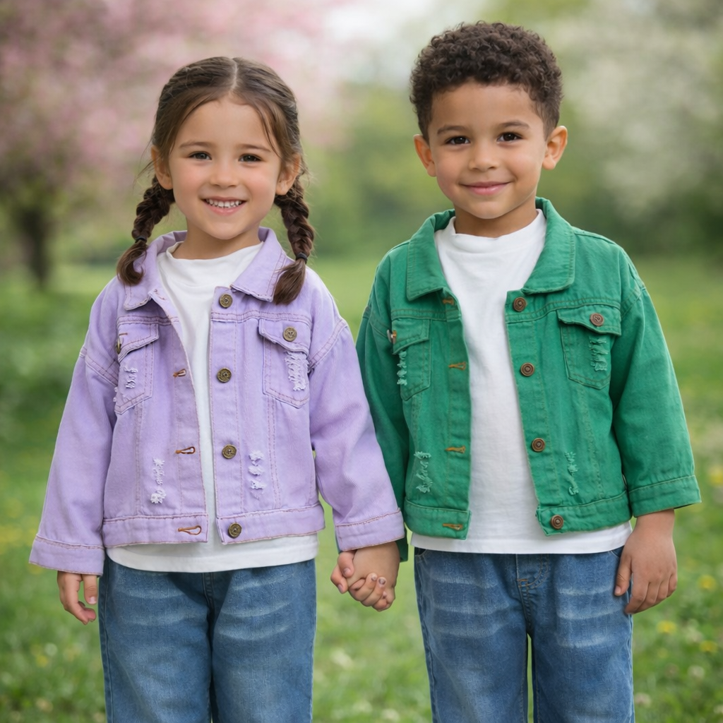 Candy Color -farkkutakki – Kevyt farkkutakki lapsille