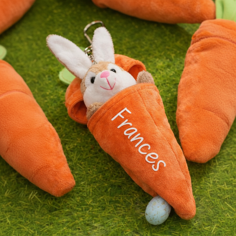Personalized Bunny – täydellinen pääsiäislahja – pehmopupu, jossa on nimi