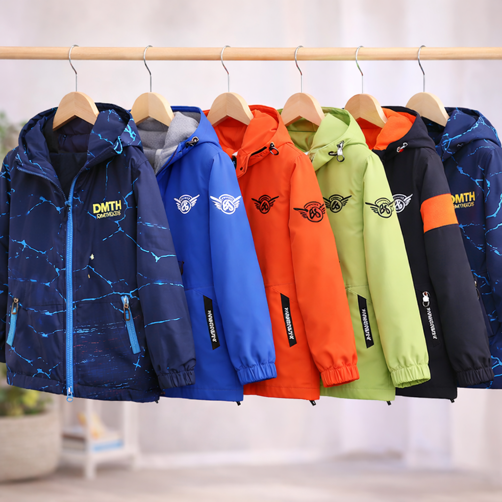 Reversible Kids Jacket – Veden- ja tuulenpitävä – kevyt takki