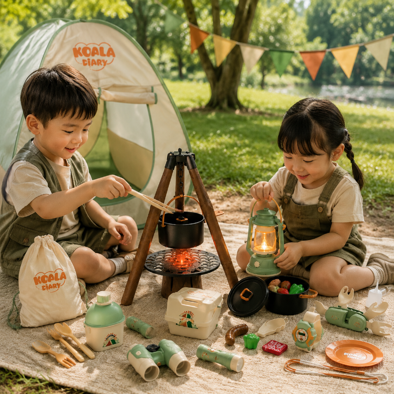 Kids Camping Adventure – Seikkailullinen ja interaktiivinen – Retkeilysetti