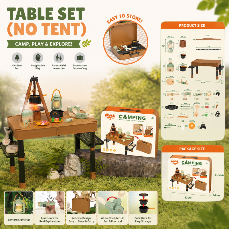 Kids Camping Adventure – Seikkailullinen ja interaktiivinen – Retkeilysetti