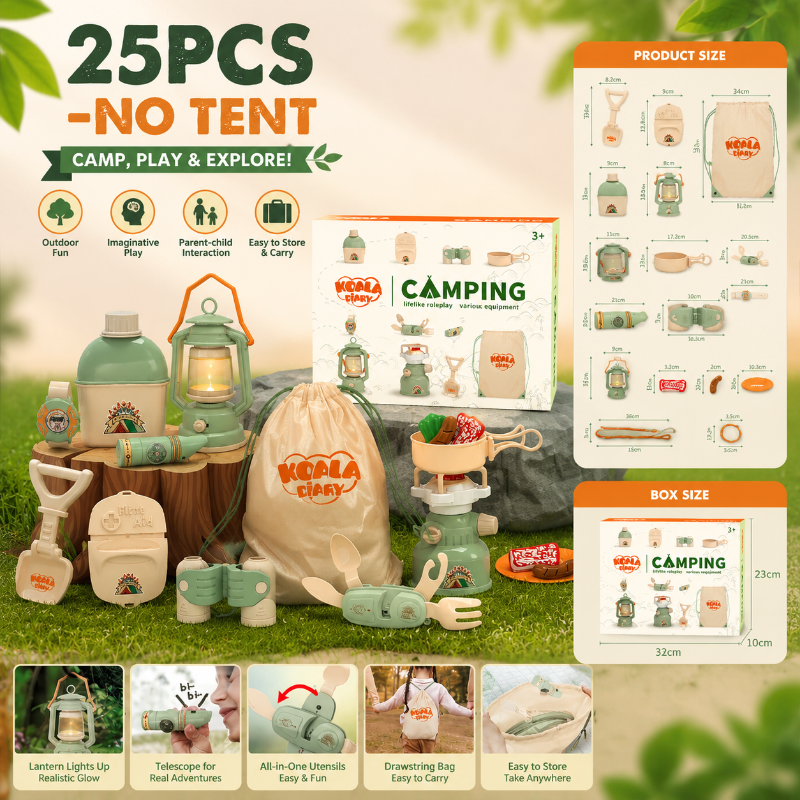 Kids Camping Adventure – Seikkailullinen ja interaktiivinen – Retkeilysetti