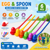 Wooden Egg Spoon Game – Motoriset taidot ja oppiminen – Munakilpailu-tasapainopeli