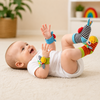 Wrist Rattle and Socks – Motoriset taidot ja leikki – Vauvan helistimet (4 kpl:n sarja)