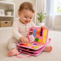 Thumbnail for 7-in-1 Busy Board – Motoriset taidot ja oppiminen – Aktiviteettitaulu