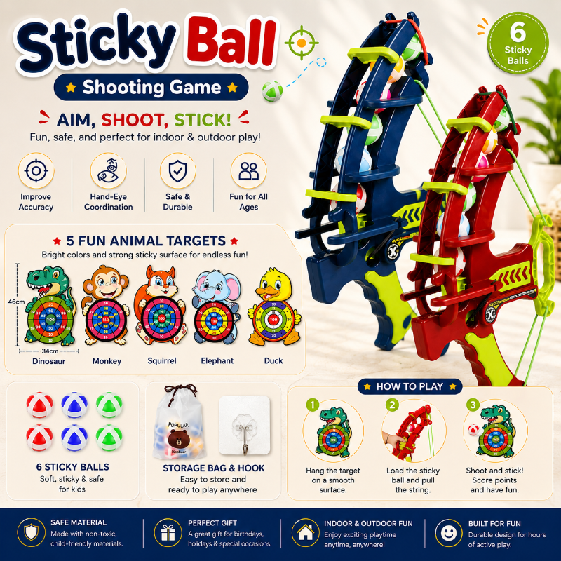 Sticky Ball Shooting Game – Aktiivinen ja vuorovaikutteinen – Darts-peli