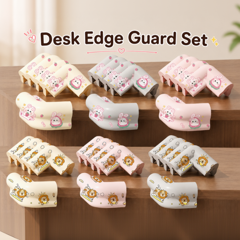 Desk Edge Guard Set – Turvallinen ja pehmeä – Kulmasuojat (5 kpl:n sarja)