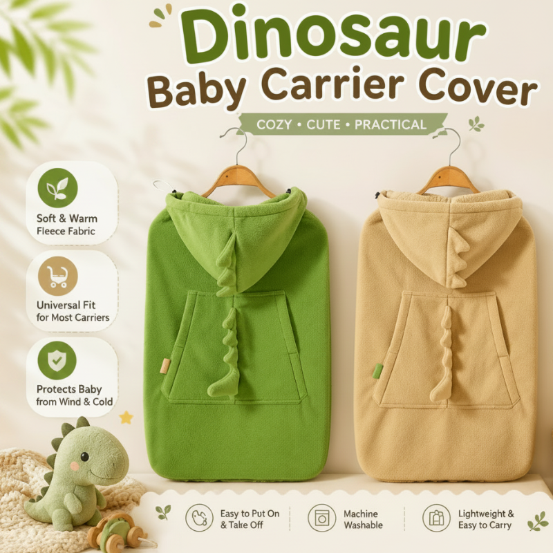 Dinosaur Baby Carrier Cover – Lämmin ja mukava – Dino-vauvanpeitto