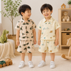 Dinosaur & Car Print Outfit – Tyylikäs ja leikkisä – kesävaatesetti