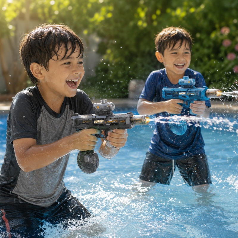 Automatic Water Blaster – Aktiivinen ja vuorovaikutteinen – Vesipistooli