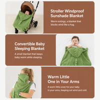 Thumbnail for Dinosaur Baby Carrier Cover – Lämmin ja mukava – Dino-vauvanpeitto