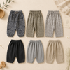 Plaid Cotton Pants – Kevyt ja hengittävä – rento ballon- tai harem-tyyliset housut