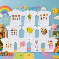 Thumbnail for Boys & Girls Summer Tee – Mukava ja leikkisä – Hauska kuosinen lasten T-paita