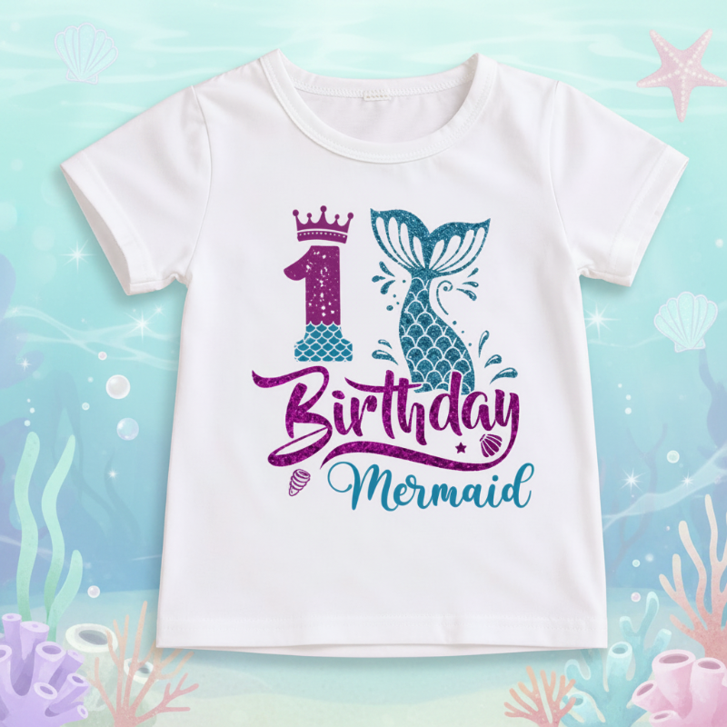 Birthday Graphic Tee – Söpö ja kevyt – Lasten syntymäpäivä-T-paita