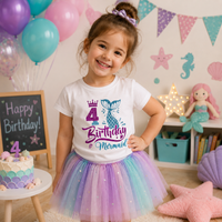 Thumbnail for Birthday Graphic Tee – Söpö ja kevyt – Lasten syntymäpäivä-T-paita
