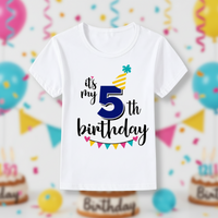 Thumbnail for Birthday Graphic Tee – Söpö ja kevyt – Lasten syntymäpäivä-T-paita