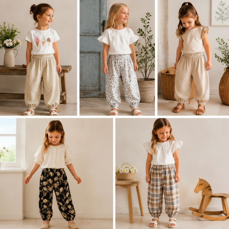 Harem Pants – Kevyt ja mukava – Löyhät lasten housut