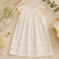 Thumbnail for Sleeveless Dress – Tyylikäs ja mukava – pitsikaulusmekko