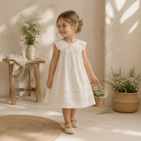 Thumbnail for Sleeveless Dress – Tyylikäs ja mukava – pitsikaulusmekko
