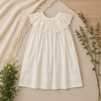Thumbnail for Sleeveless Dress – Tyylikäs ja mukava – pitsikaulusmekko