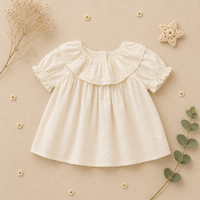 Thumbnail for Ruffle Collar Top – Tyylikäs ja mukava – Toppi jossa on koristeellinen kaulus ja pussihihat