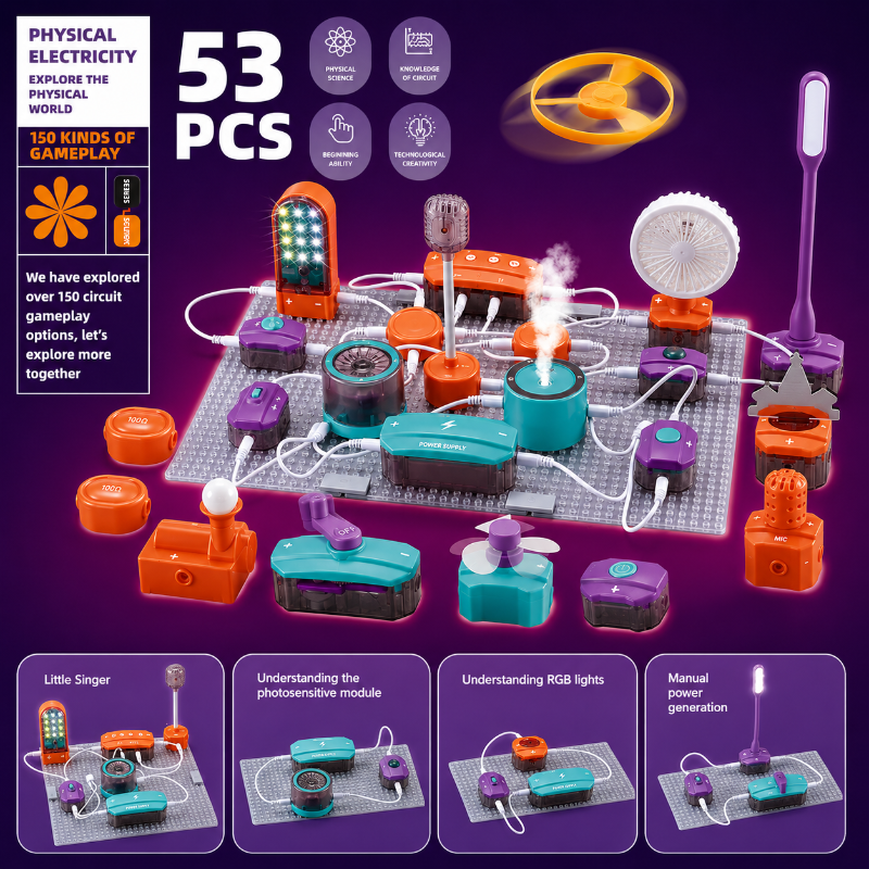 STEM Electronic Building Kit – Opetuksellinen ja tekninen – Rata-kokeilusetti