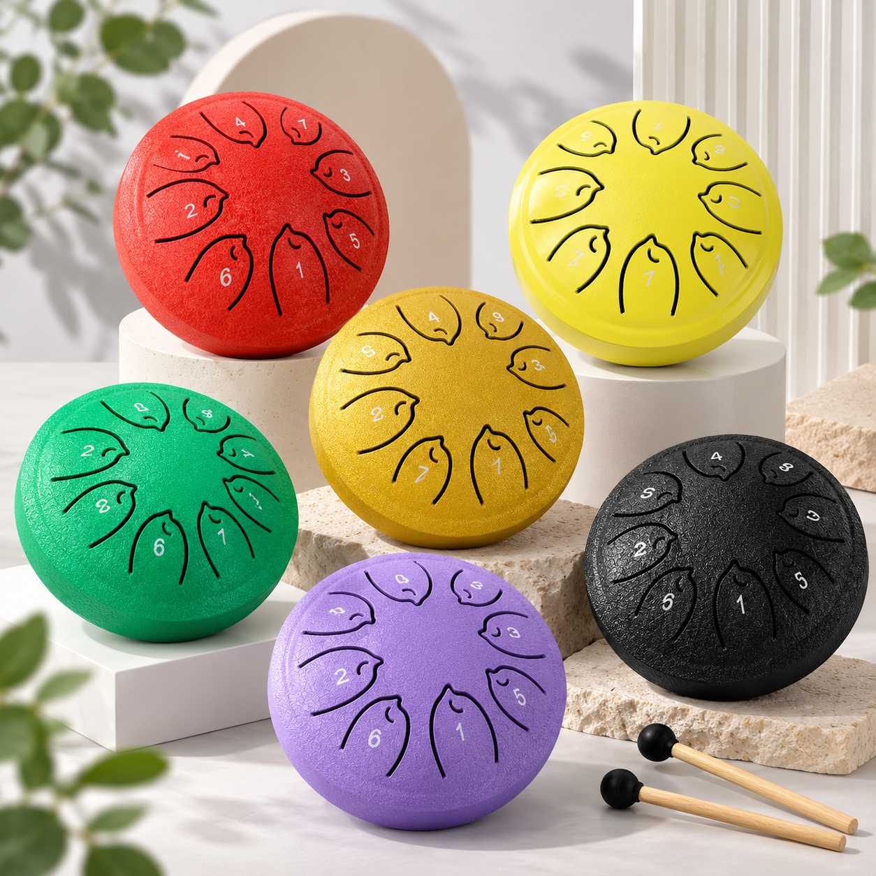 TinyHarmony – Compact & Muzikaal – 8-nuottinen kielirumpu