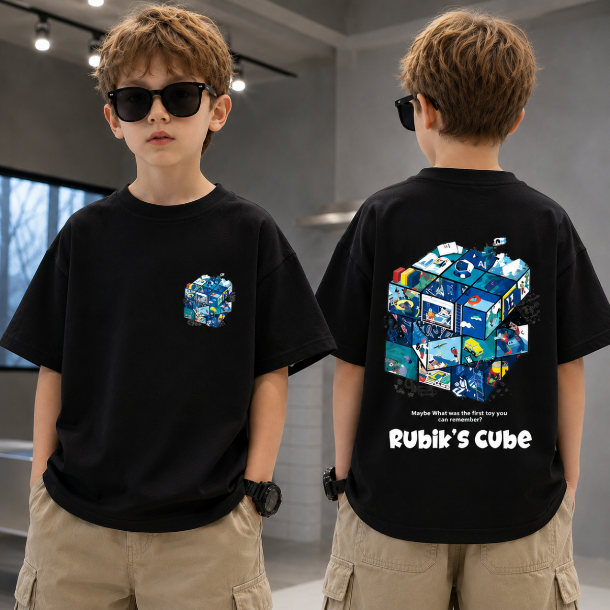 CubePlay – Pehmeä ja tyylikäs – Rubik’s Cube -T-paita