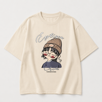 Thumbnail for CuteStyle – Trendikäs ja mukava – T-paita, jossa on ylikokoinen sarjakuvapainatus