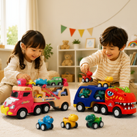 Thumbnail for DinoDrive – Luova ja seikkailullinen – 5-in-1-kuorma-autoleikkisetti
