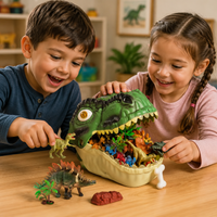 Thumbnail for DinoWorld – Luova ja realistinen – Dino-pää-leikkisetti