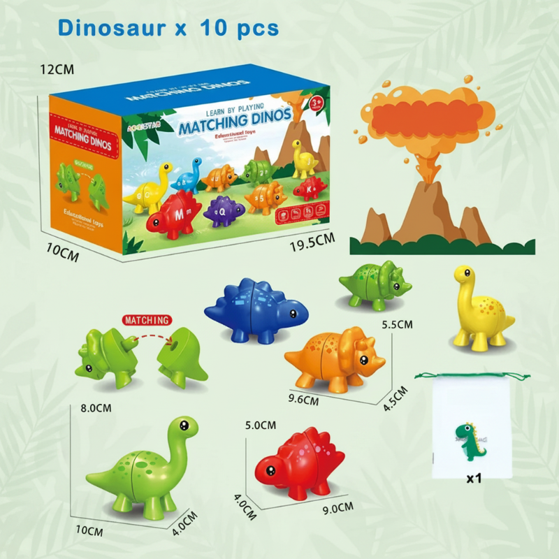 EduDino – Interaktiivinen ja luova – Aakkoset, muodot ja numerot: dinosaurus