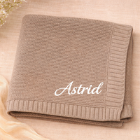 Thumbnail for Personalized Baby Blanket – Pehmeä ja ainutlaatuinen – henkilökohtaisesti brodeerattu puuvillapeitto