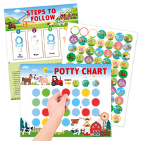 Thumbnail for Potty Training – Leikkisä & motivoiva - potta koulutus kortti tarroilla