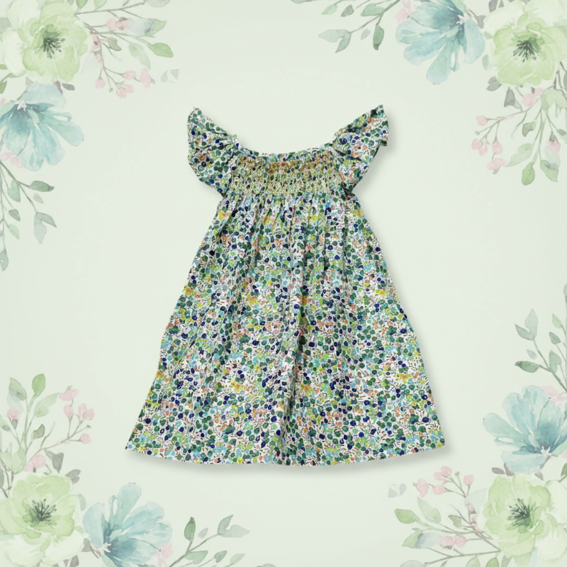 Floral Dress – Kevyt ja ilmava – Tyttöjen hihallinen mekko