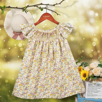 Thumbnail for Floral Dress – Kevyt ja ilmava – Tyttöjen hihallinen mekko