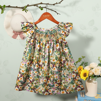 Thumbnail for Floral Dress – Kevyt ja ilmava – Tyttöjen hihallinen mekko