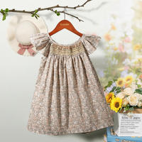 Thumbnail for Floral Dress – Kevyt ja ilmava – Tyttöjen hihallinen mekko