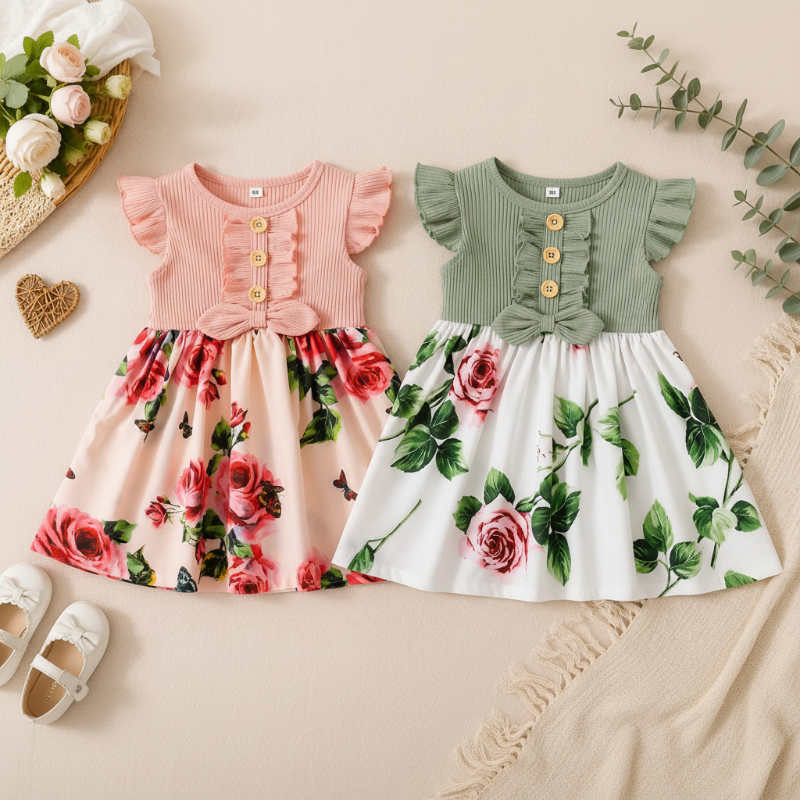 Garden Dress – Kesä & raikas – Tyttöjen kukkamekko