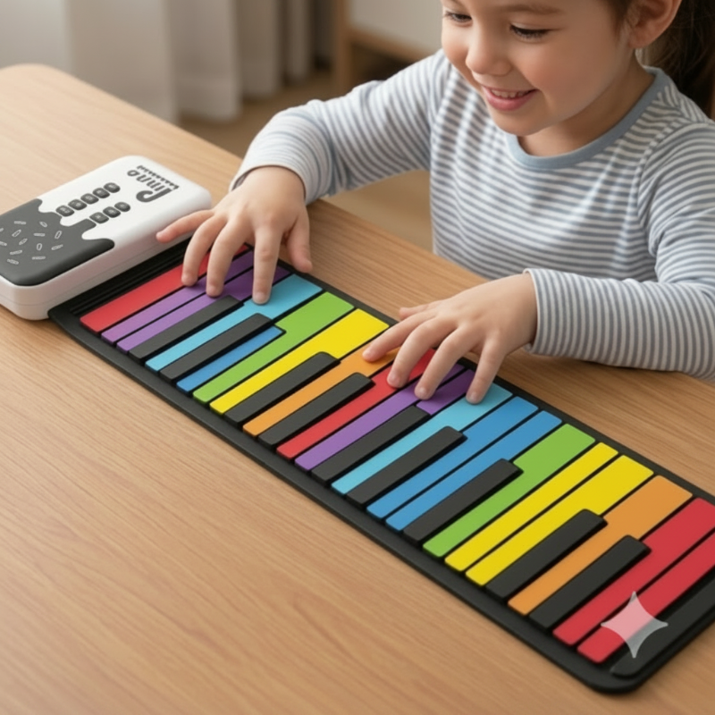 Roll-up Piano Keyboard – Luova ja opettavainen – taitettava piano