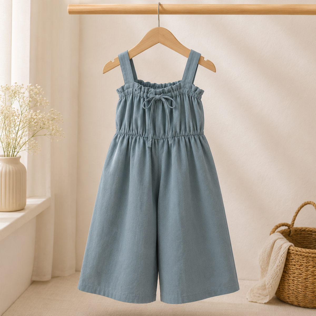 SunnyDays – Tyylikäs ja pehmeä – Jumpsuit, jossa on rusetti