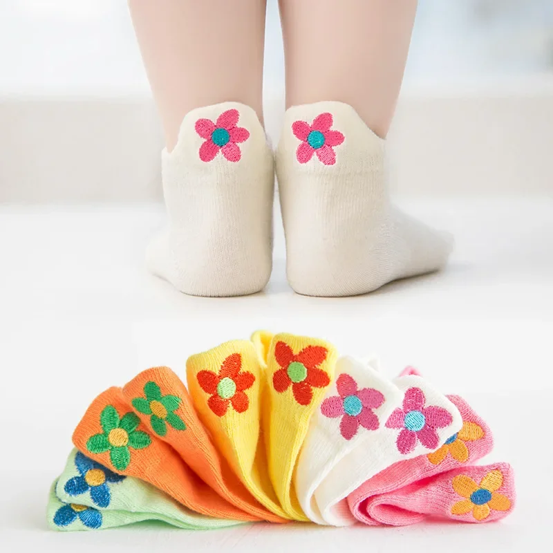 PlayfulToes – Värikkäät ja pehmeät – matalat lasten sukat (5 kpl:n pakkaus)