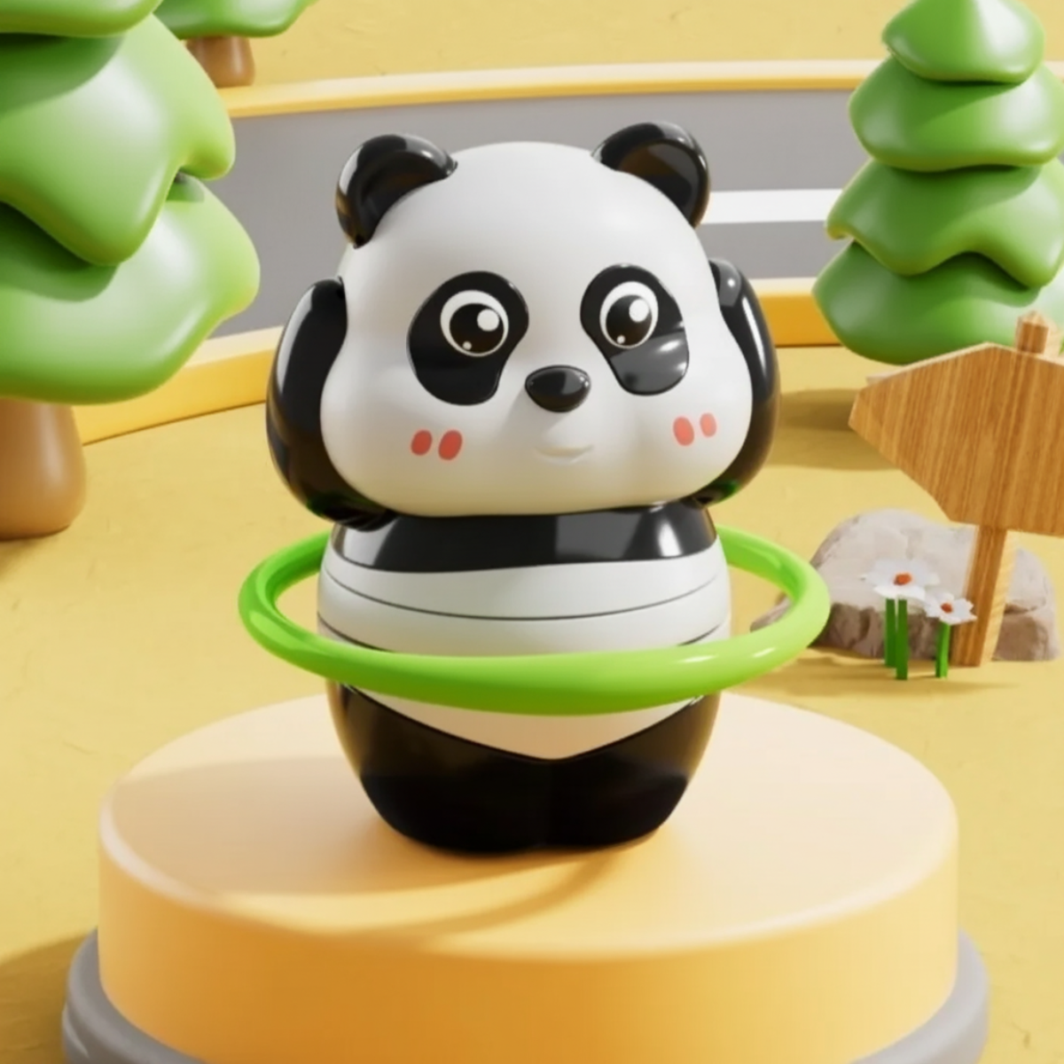 PandaPlay – Hauska & aktiivinen – vetokäyttöinen panda-lelu