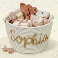 Thumbnail for CuddleBasket – Söpö ja henkilökohtainen – henkilökohtainen vaippakori