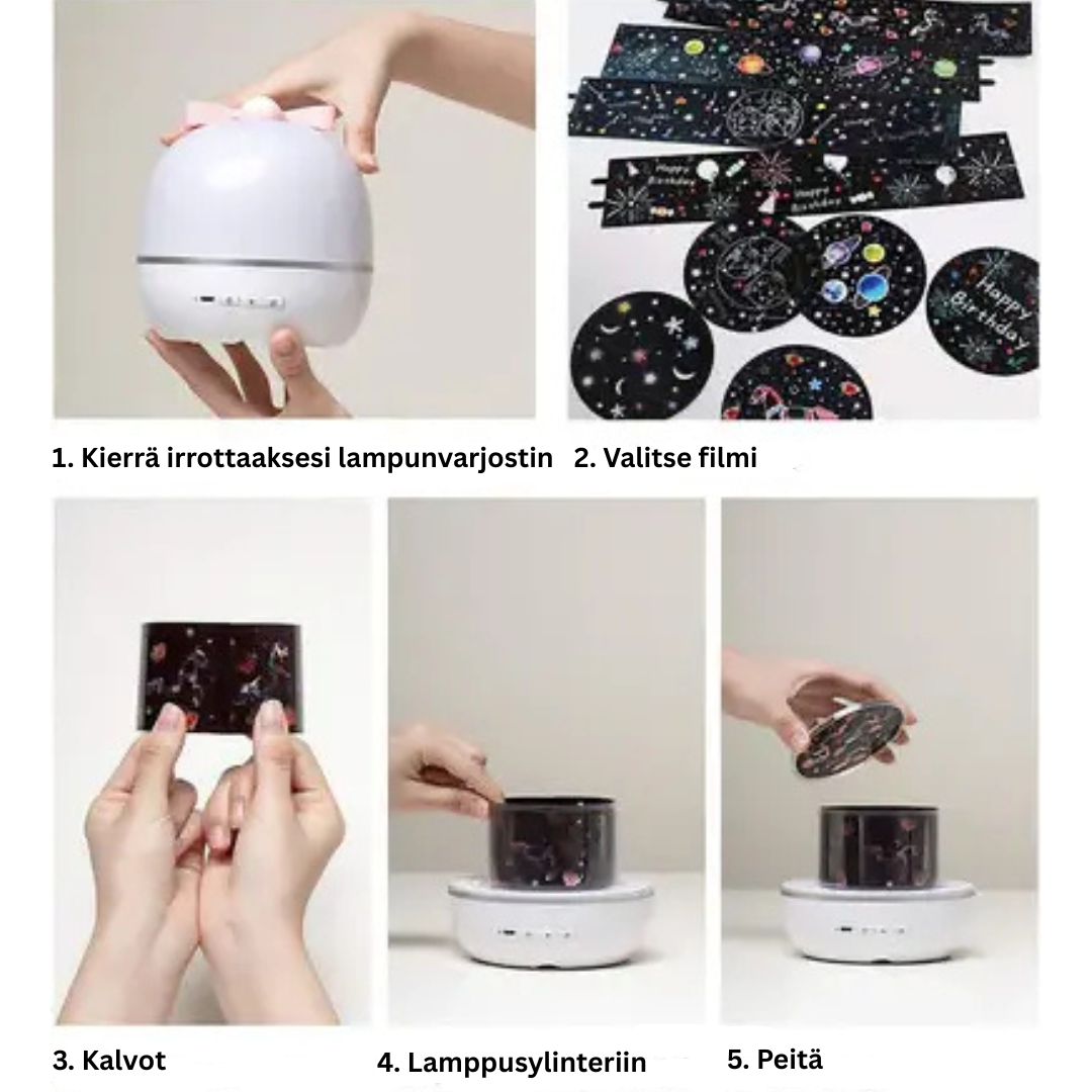 SkyProjector™ | Rentoudu ennen nukkumaanmenoa! - Tähtiprojektori