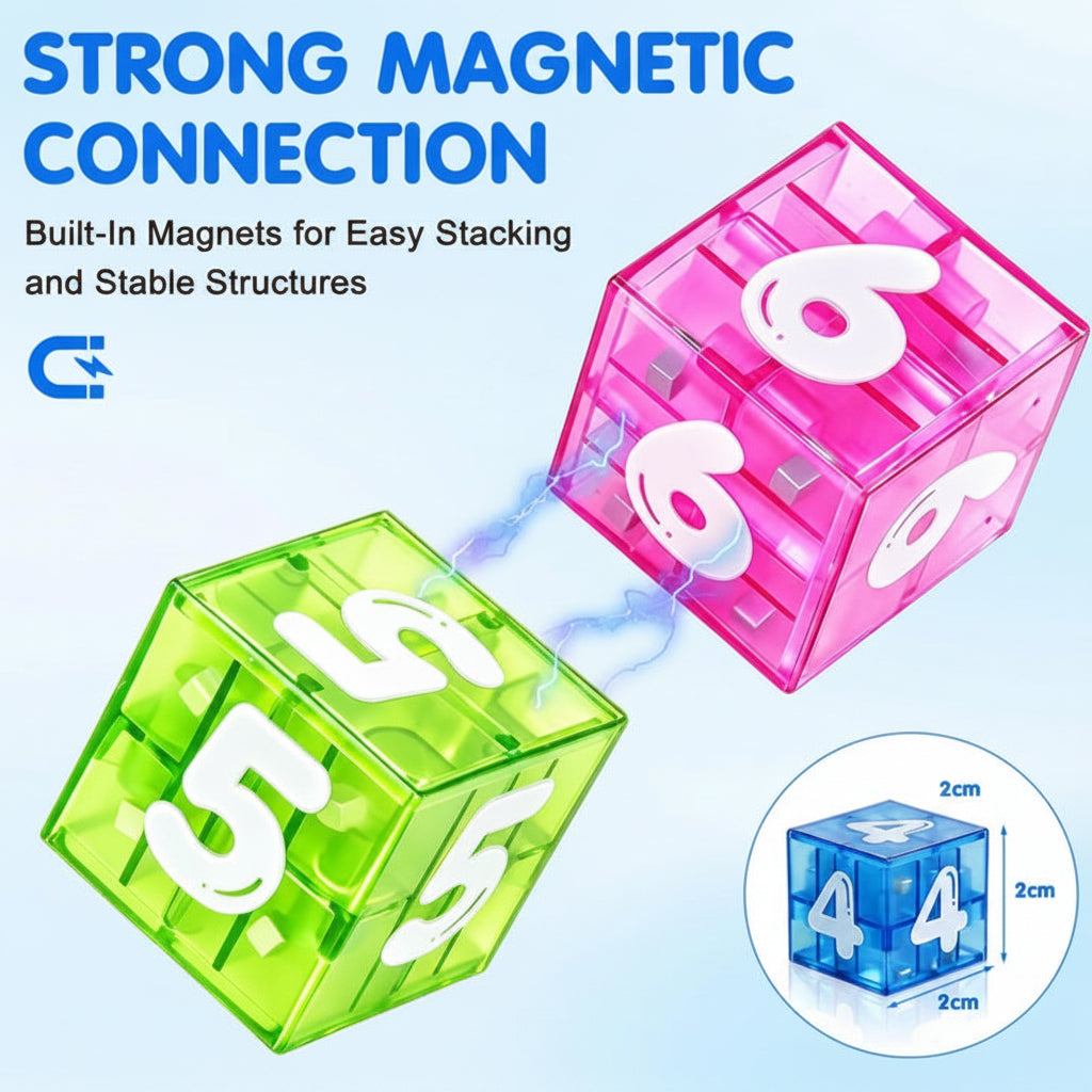 LearnCube – Koulutus & vuorovaikutus – Magneettiset kirjain- ja laskukuutio