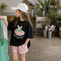 Thumbnail for SunnyKids – Mukava ja söpö – Oversized-T-paita, jossa on sarjakuvapainatus
