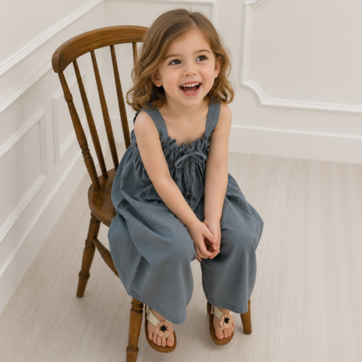 SunnyDays – Tyylikäs ja pehmeä – Jumpsuit, jossa on rusetti
