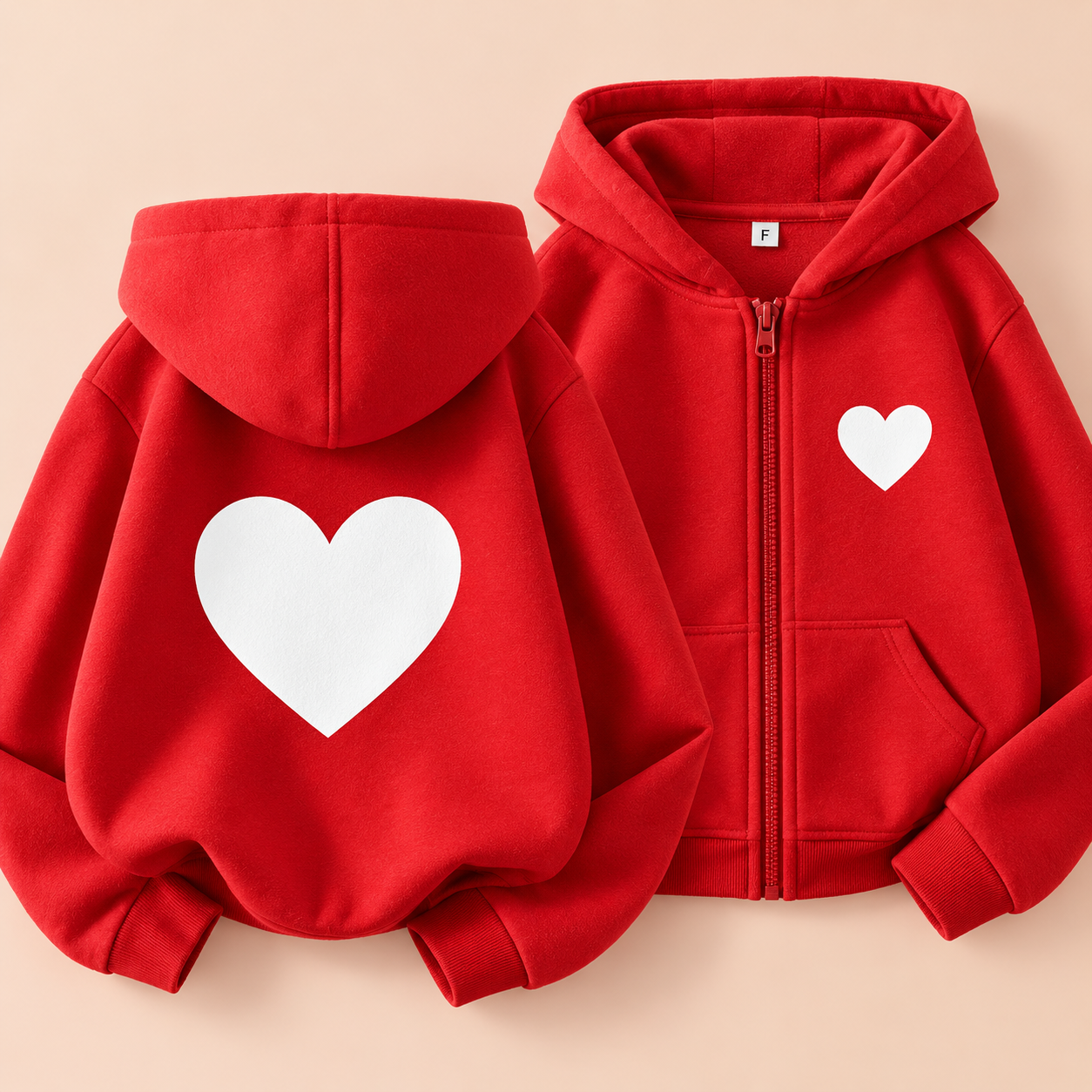 LittleLove – Hellä & Rakas  – Lasten huppari, jossa on sydänkuvio